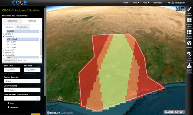 Figure 1: Coincident Calculator tool
